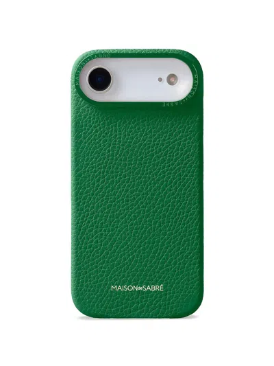 Maison De Sabre Leather Phone Case (iphone 17 Air) In Green