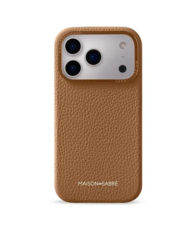 Maison De Sabre Leather Phone Case (iphone 18 Pro) In Purple