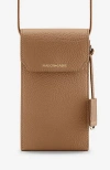 Maison De Sabre Maison De Sabré Leather Phone Pouch In Brown