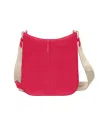 Maison De Sabre Leather Saddle Bag In Shibuya Fuchsia