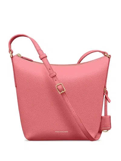 Maison De Sabre Leather Shoulder Bag In White