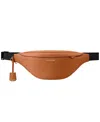 Maison De Sabre Leather Sling Bag In Pecan Brown