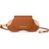 Maison De Sabre Maison De Sabré Leather Sunglasses Sling Case In Brown