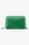 Maison De Sabre Maison De Sabré Leather Tech Pouch In Emerald Green