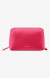 Maison De Sabre Maison De Sabré Leather Tech Pouch In Shibuya Fuchsia