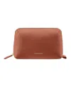 Maison De Sabre Maison De Sabré Leather Tech Pouch In Walnut Brown