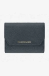 Maison De Sabre Maison De Sabré Leather Trifold Wallet In Graphite Sky