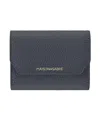 Maison De Sabre Maison De Sabré Leather Trifold Wallet In Graphite Sky
