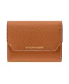 Maison De Sabre Leather Trifold Wallet In Pecan Brown