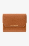 Maison De Sabre Maison De Sabré Leather Trifold Wallet In Pecan Nude