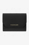Maison De Sabre Maison De Sabré Leather Trifold Wallet In Rouge Noir