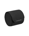 Maison De Sabre Leather Watch Roll In Black Caviar