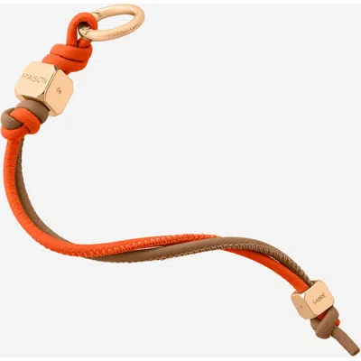 Maison De Sabre Maison De Sabré Leather Wristlet Charm In Manhattan Sandstone