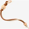 Maison De Sabre Maison De Sabré Leather Wristlet Charm In Pecan Nude