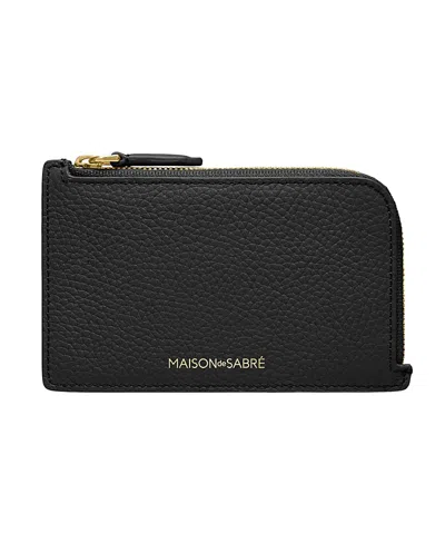 MAISON DE SABRE MAISON DE SABRE LEATHER ZIP CARD HOLDER