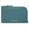 Maison De Sabre Maison De Sabré Leather Zip Card Holder In Bondi Blue