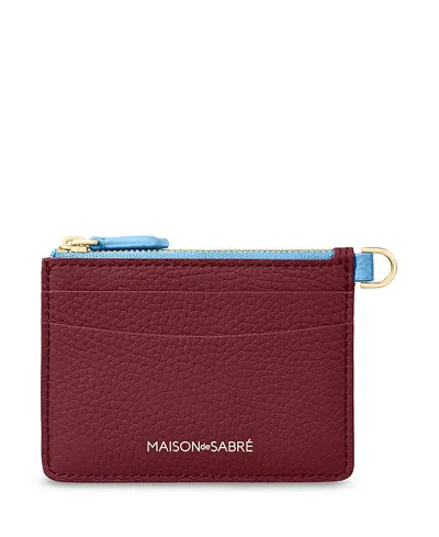 Maison De Sabre Leather Zipped Card Pouch
