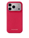 Maison De Sabre Logo-lettering Leather Iphone 17 Pro Case In Pink