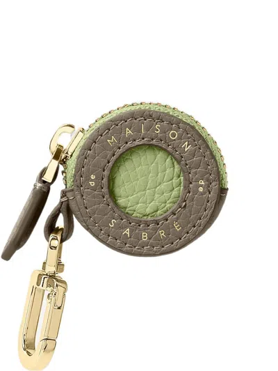 Maison De Sabre Logo-embossed Airtag Keyring In Multi