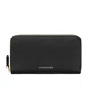 Maison De Sabre Maison De Sabré Long Leather Zip Wallet In Rouge Noir