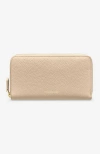 Maison De Sabre Maison De Sabré Long Leather Zip Wallet In Saharan Brown