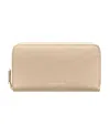 Maison De Sabre Maison De Sabré Long Leather Zip Wallet In Saharan Brown