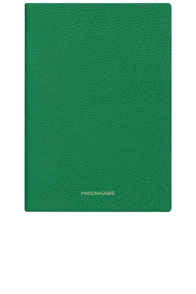 Maison De Sabre Maison De Sabr Notebook In Green
