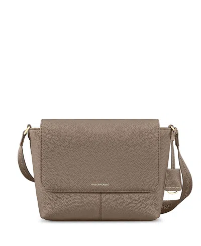 Maison De Sabre Medium Leather Flaire Messenger Bag In Brown