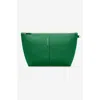 Maison De Sabre Maison De Sabré Medium Leather Flaire Pouch In Emerald Green