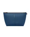 Maison De Sabre Maison De Sabré Medium Leather Flaire Pouch In Pacific Caviar