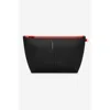 Maison De Sabre Maison De Sabré Medium Leather Flaire Pouch In Rouge Noir