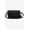 Maison De Sabre Maison De Sabré Medium Leather Flap Bag In Black Caviar