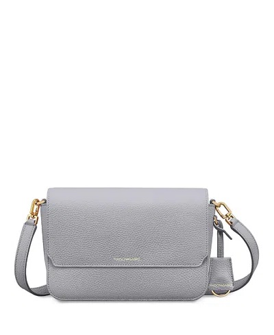 Maison De Sabre Medium Leather Flap Bag In Gray