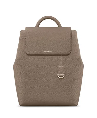 Maison De Sabre Medium Leather Soft Backpack In Brown