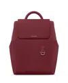 Maison De Sabre Medium Leather Soft Backpack In Burgundy