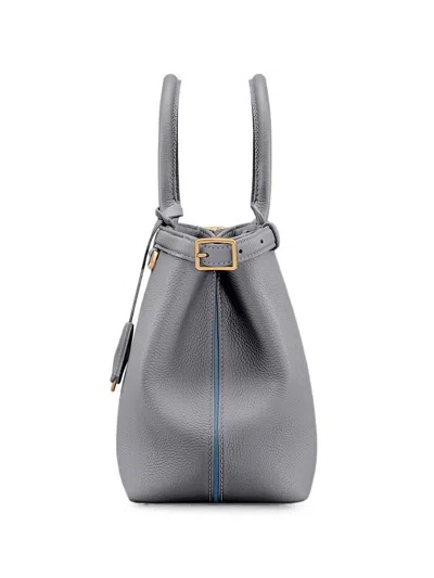 Maison De Sabre Medium Palais Leather Tote Bag In Gray