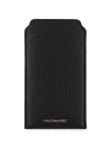 Maison De Sabre Maison De Sabré Leather Sunglasses Sleeve In Black Caviar