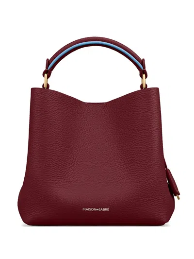 Maison De Sabre Mini Bucket Tote Bag In Purple