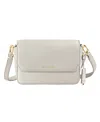 Maison De Sabre Maison De Sabré Mini Leather Flap Bag In Foam White