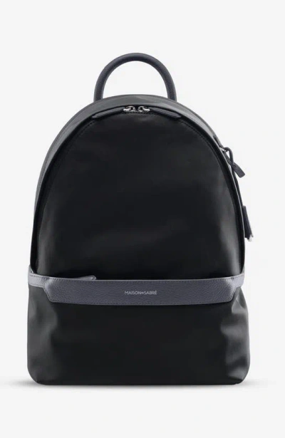 Maison De Sabre Nylon Backpack In Graphite Grey