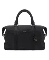 Maison De Sabre Nylon Duffle Bag In Black Caviar