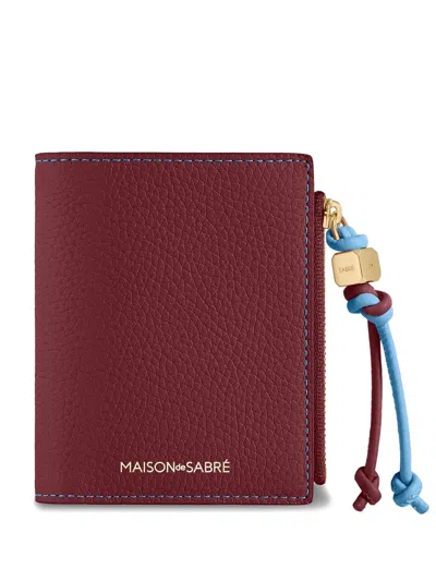 MAISON DE SABRE PEBBLED BIFOLD LEATHER WALLET