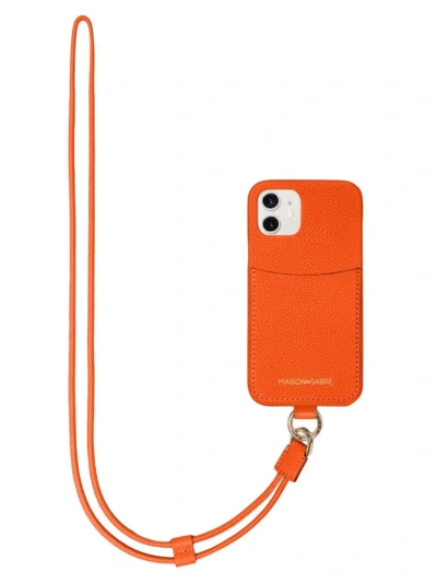 Maison De Sabre Sling Case Iphone 12 In Manhattan Orange