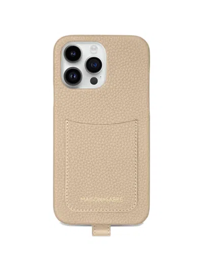 Maison De Sabre Sling Iphone 14 Pro Max Case In Neutral