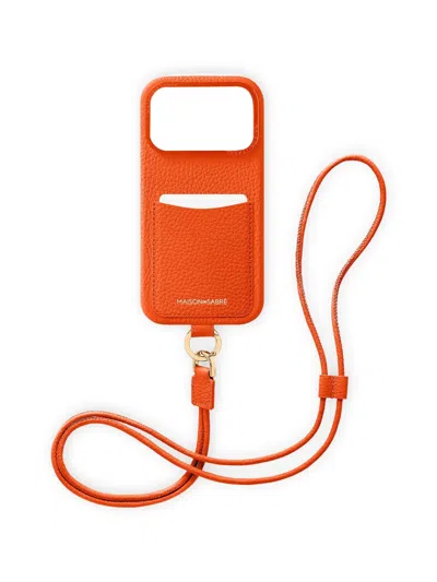 Maison De Sabre Sling Iphone 17 Pro Max Case In Orange