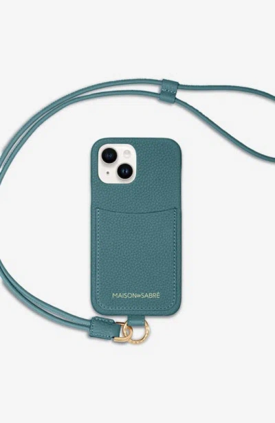 Maison De Sabre Sling Phone Case Iphone 14 In Bondi Blue