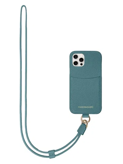 Maison De Sabre Sling Phone Case (iphone 12 Pro) In Bondi Blue