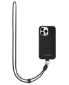 Maison De Sabre Sling Phone Case (iphone 14 Pro Max) In Black Caviar