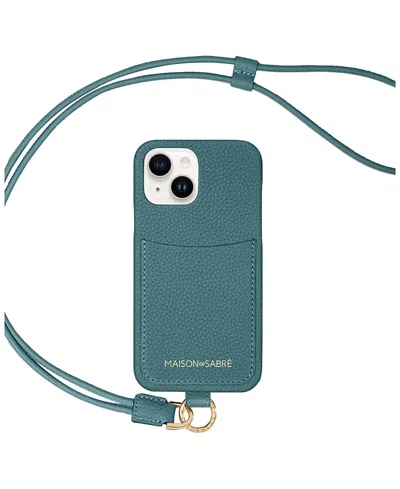 Maison De Sabre Sling Phone Case (iphone 15) In Blue