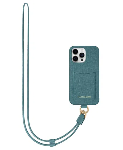 Maison De Sabre Sling Phone Case (iphone 15 Pro) In Green